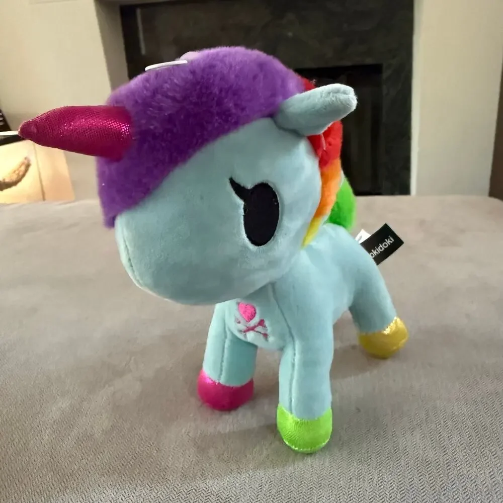 Tokidoki Unicorno Rainbow Unicorn Plush Blue Multicolor 7.5